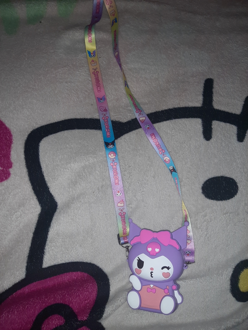 Kuromi Kids Crossbody Bag — Purple/Pink Cute Character Purse